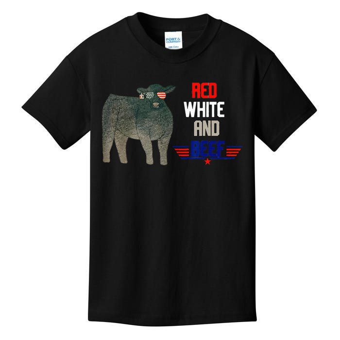 Red white and beef Funny Kids T-Shirt