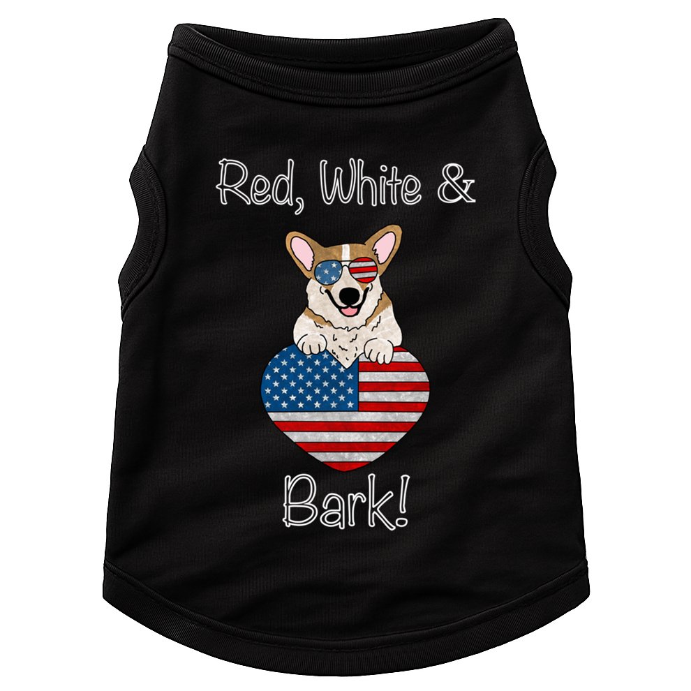 Red White And Bark Pembroke Welsh Corgi Indian Creek Corgi Gift Doggie Tank