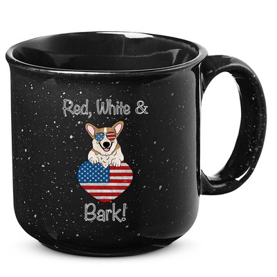 Red White And Bark Pembroke Welsh Corgi Indian Creek Corgi Gift 15oz Campfire Ceramic Mug