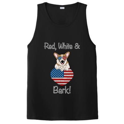 Red White And Bark Pembroke Welsh Corgi Indian Creek Corgi Gift PosiCharge Competitor Tank