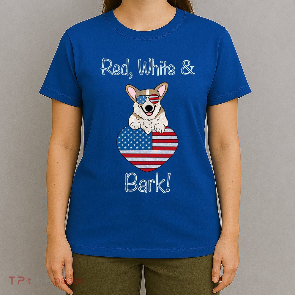 Red White And Bark Pembroke Welsh Corgi Indian Creek Corgi Gift T-Shirt