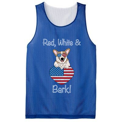 Red White And Bark Pembroke Welsh Corgi Indian Creek Corgi Gift Mesh Reversible Basketball Jersey Tank