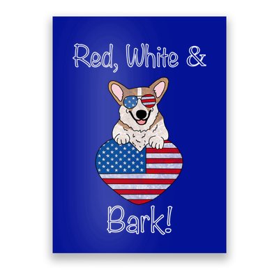 Red White And Bark Pembroke Welsh Corgi Indian Creek Corgi Gift Poster