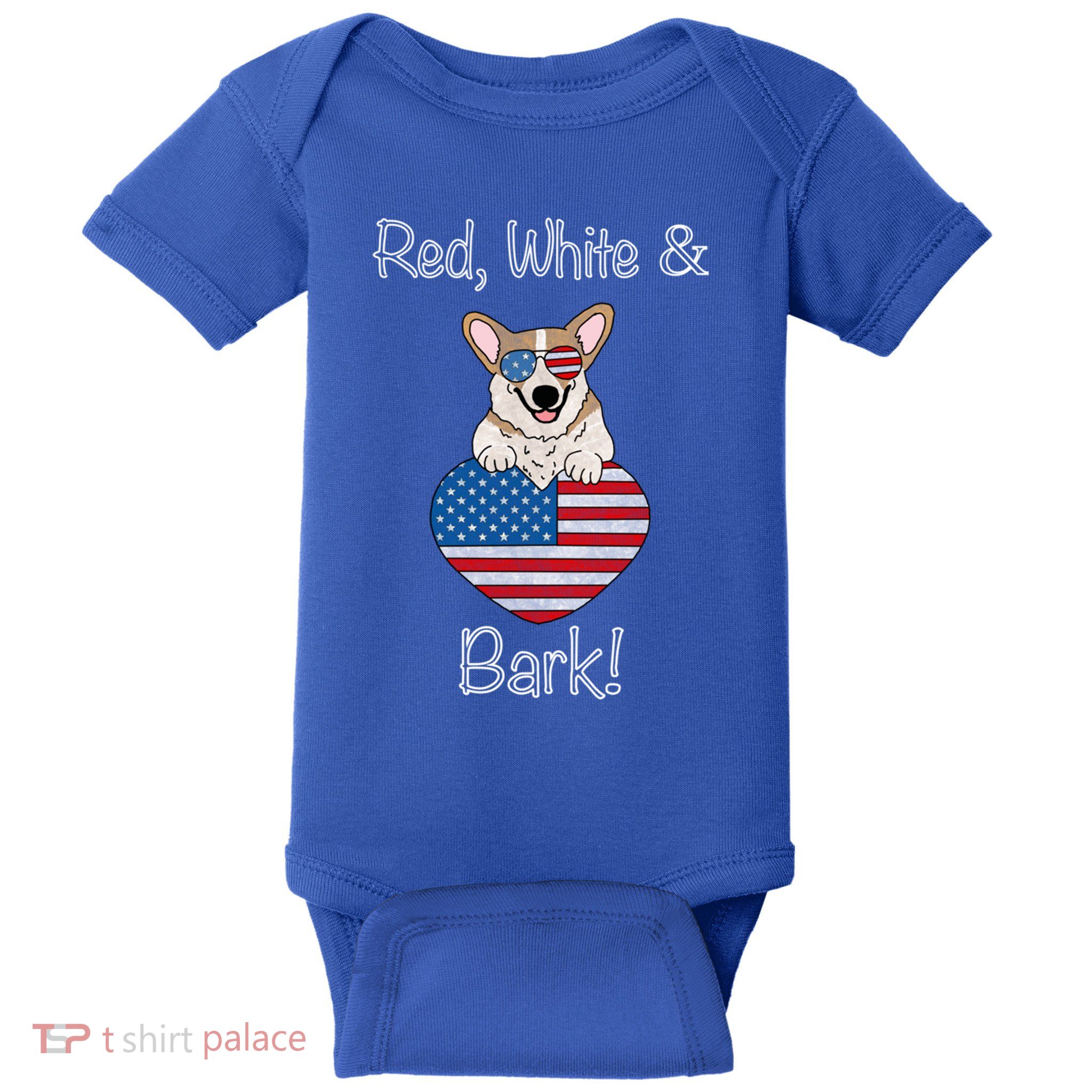 Red White And Bark Pembroke Welsh Corgi Indian Creek Corgi Gift Baby Bodysuit