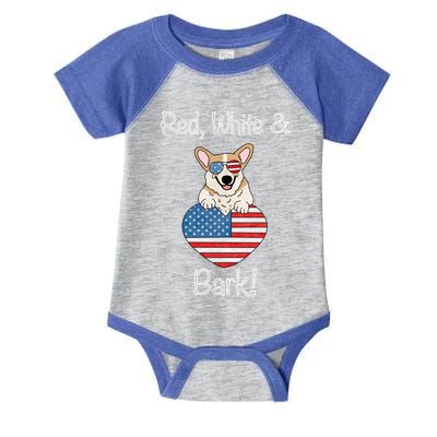 Red White And Bark Pembroke Welsh Corgi Indian Creek Corgi Gift Infant Baby Jersey Bodysuit