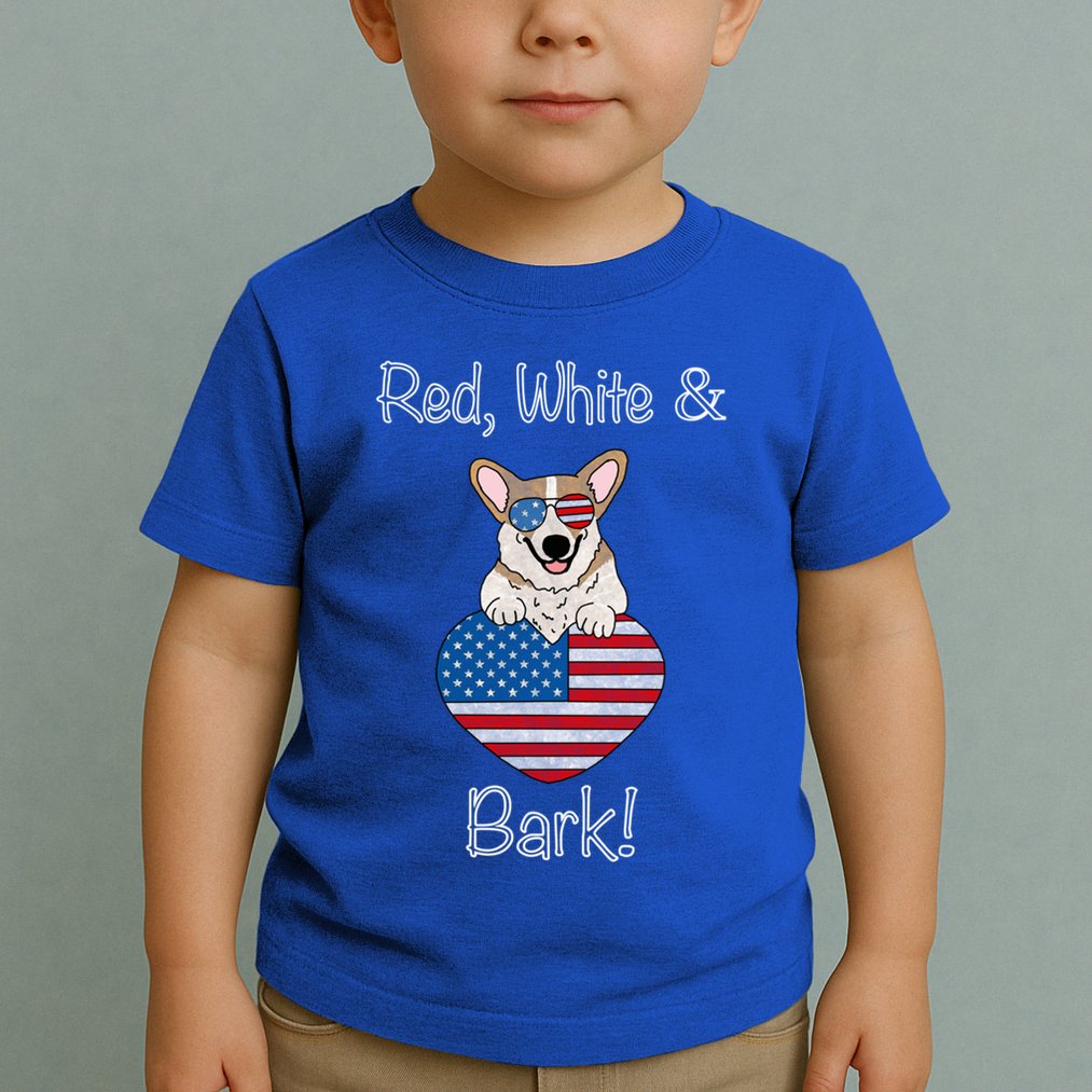 Red White And Bark Pembroke Welsh Corgi Indian Creek Corgi Gift Toddler T-Shirt