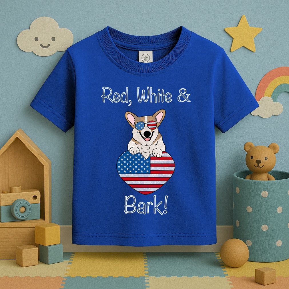 Red White And Bark Pembroke Welsh Corgi Indian Creek Corgi Gift Toddler T-Shirt