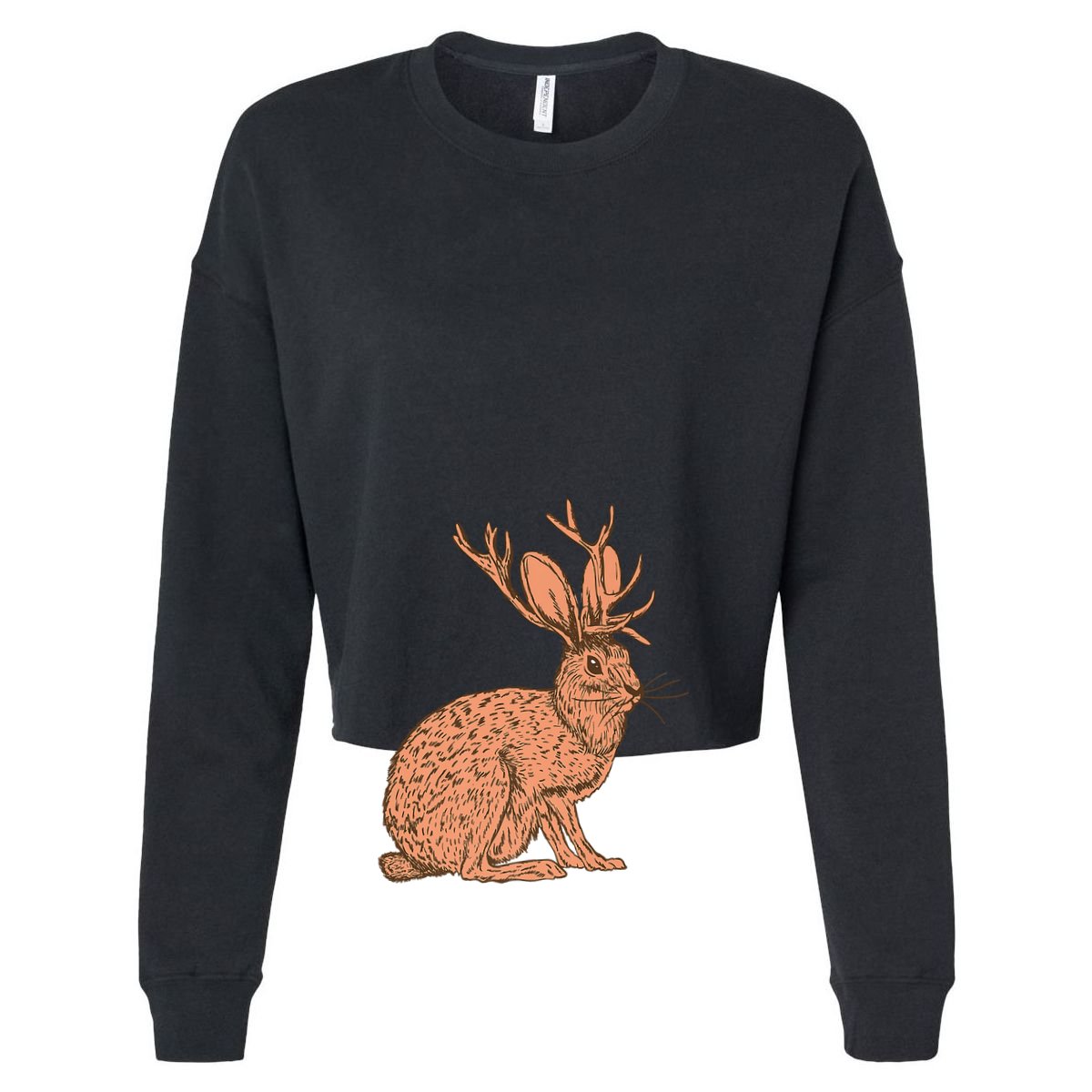 Retro Wild Animal Jackrabbit With Antelope Horns Jackalope Doggie Tank