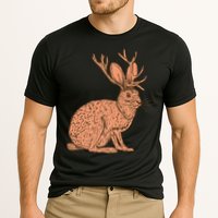 Retro Wild Animal Jackrabbit With Antelope Horns Jackalope Cooling Performance Crew T-Shirt