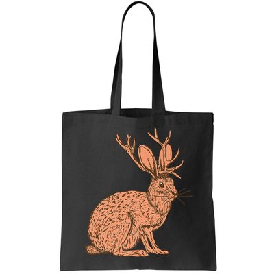 Retro Wild Animal Jackrabbit With Antelope Horns Jackalope Bag