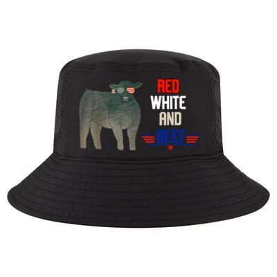 Red White And Beef Cool Comfort Performance Bucket Hat