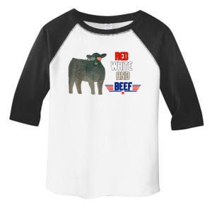 Red White And Beef Toddler Fine Jersey T-Shirt