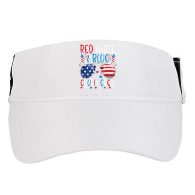 Red White And Blue Cousin Crew 4th Of July American Flag Adult Drive Performance Visor