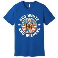 Red White And Wieners Weiner Dog Dachshund Lover Gift Premium T-Shirt