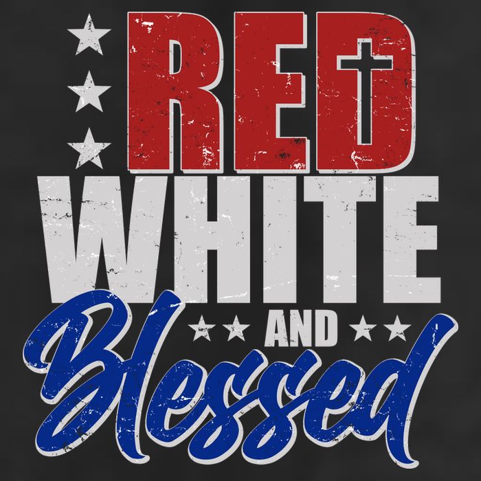 Red White And Blessed Cool Comfort Performance Bucket Hat