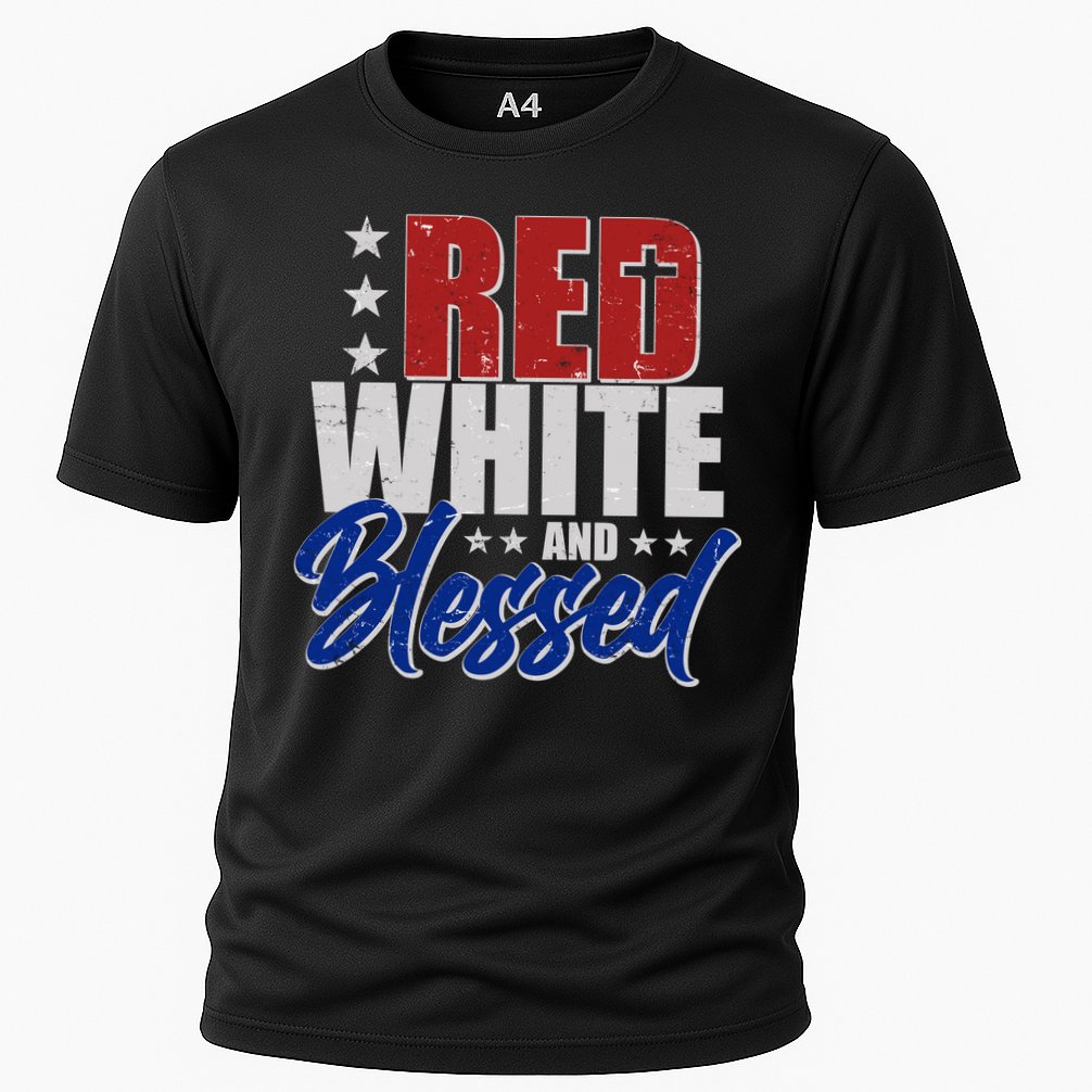 Red White And Blessed Performance Shirt