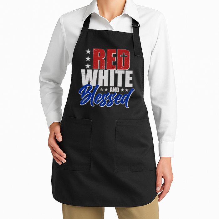 Red White And Blessed Apron