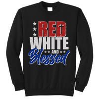 Red White And Blessed Sweatshirt
