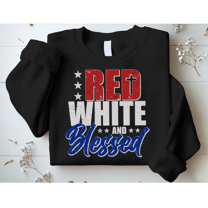 Red White And Blessed Sweatshirt