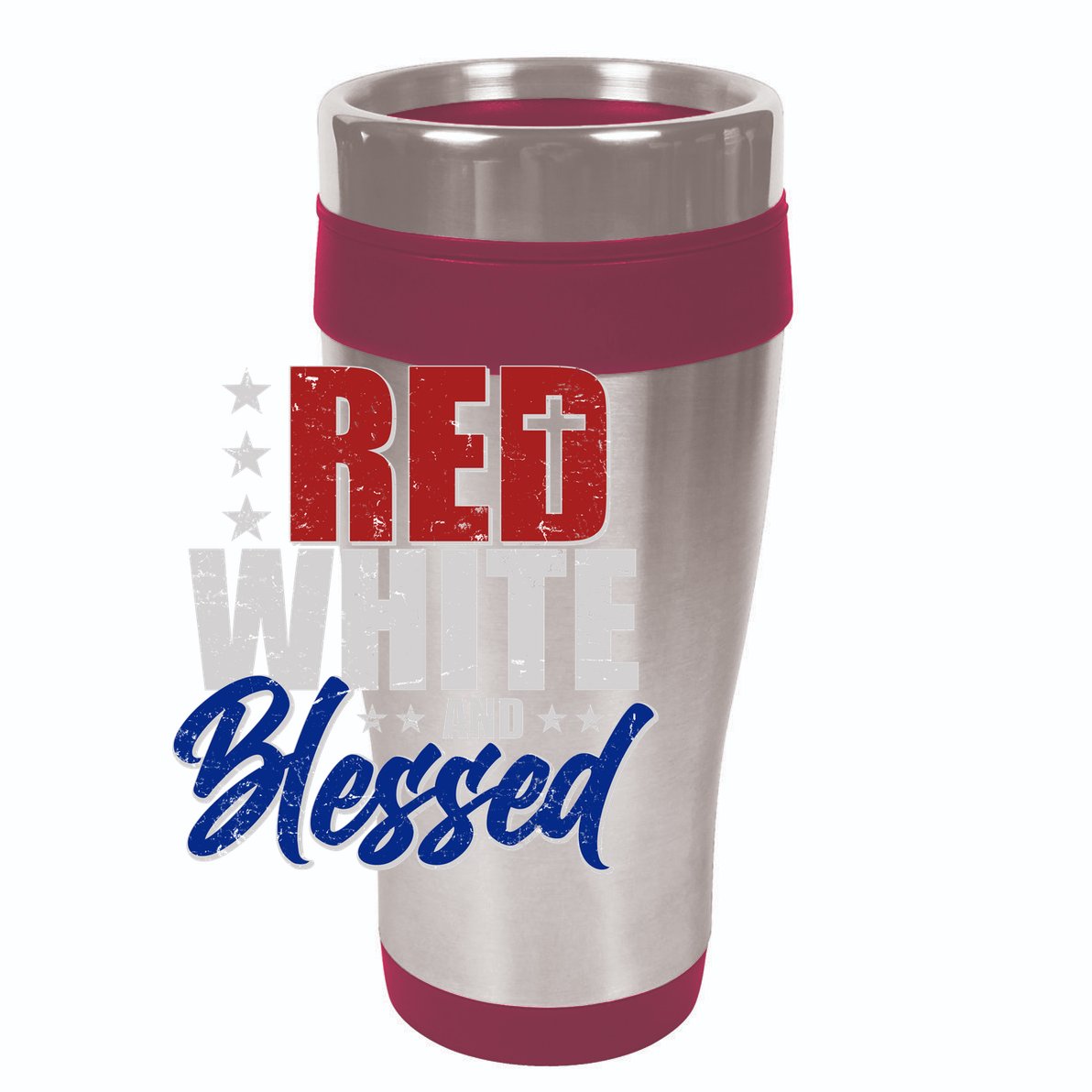 Red White And Blessed 15oz Campfire Ceramic Mug