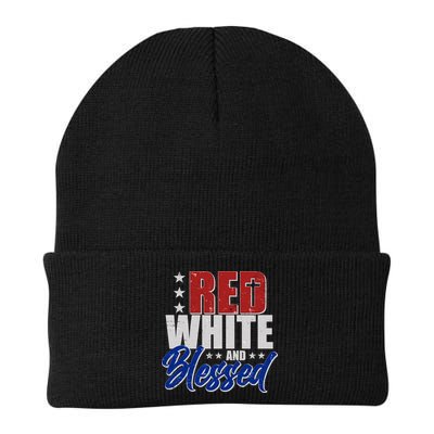 Red White And Blessed Beanie
