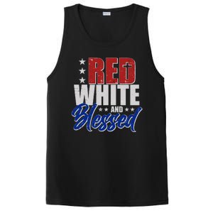 Red White And Blessed PosiCharge Competitor Tank