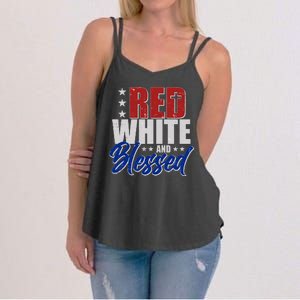 Red White And Blessed Women's Strappy Tank