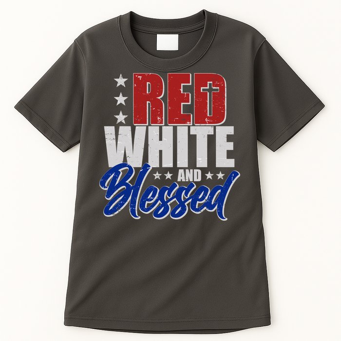 Red White And Blessed Tall T-Shirt