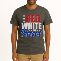 Red White And Blessed Tall T-Shirt