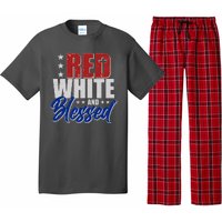 Red White And Blessed Pajama Set