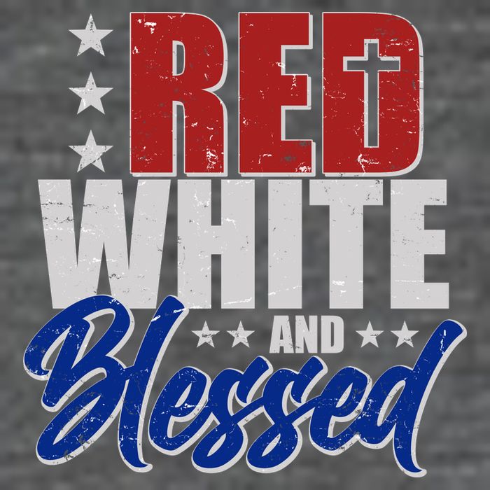 Red White And Blessed Flatbill Hat