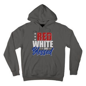 Red White And Blessed Tall Hoodie