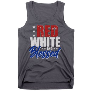 Red White And Blessed Tank Top