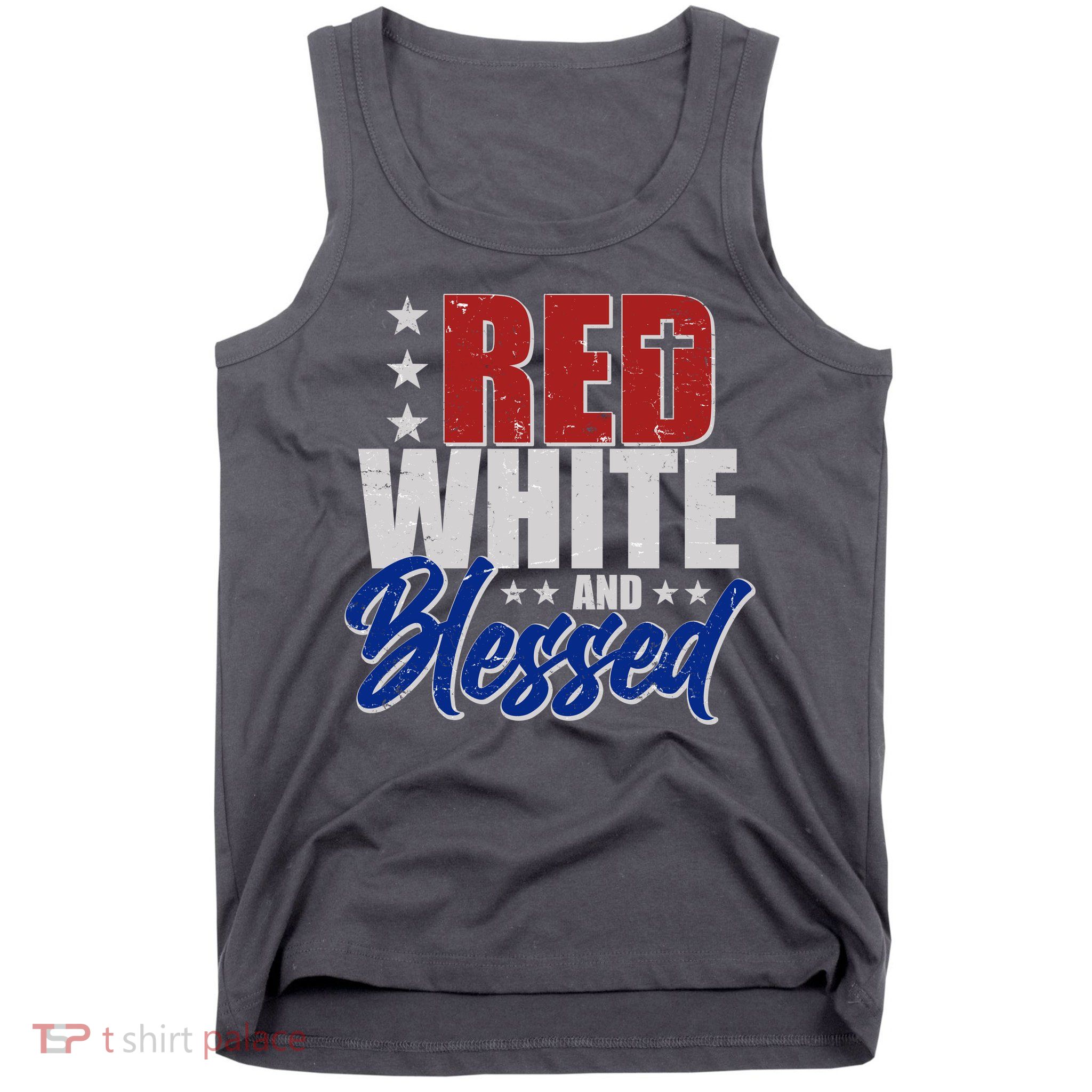 Red White And Blessed Tank Top