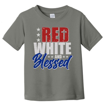 Red White And Blessed Toddler T-Shirt