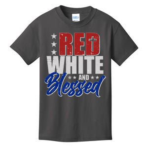 Red White And Blessed Kids T-Shirt