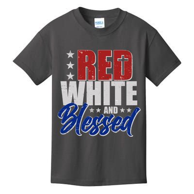 Red White And Blessed Kids T-Shirt
