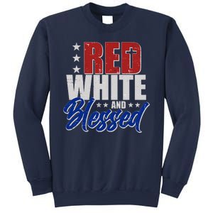 Red White And Blessed Sweatshirt