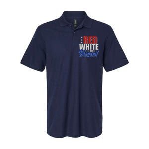 Red White And Blessed Softstyle Adult Sport Polo