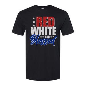 Red White And Blessed Softstyle CVC T-Shirt