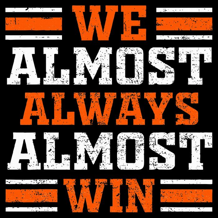 Retro We Almost Always Almost Win Funny Football Fans Lovers Cooling Performance Crew T-Shirt