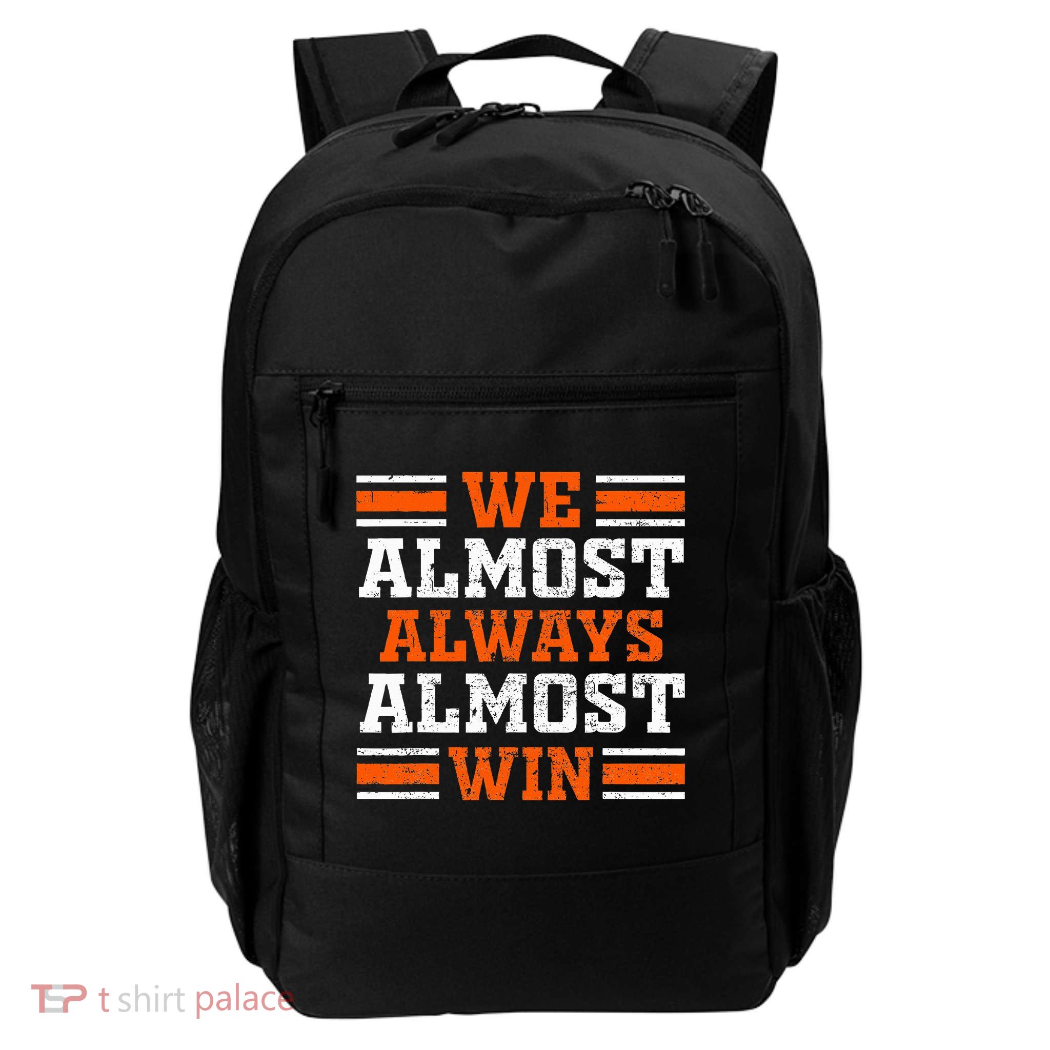 Retro We Almost Always Almost Win Funny Football Fans Lovers Backpack