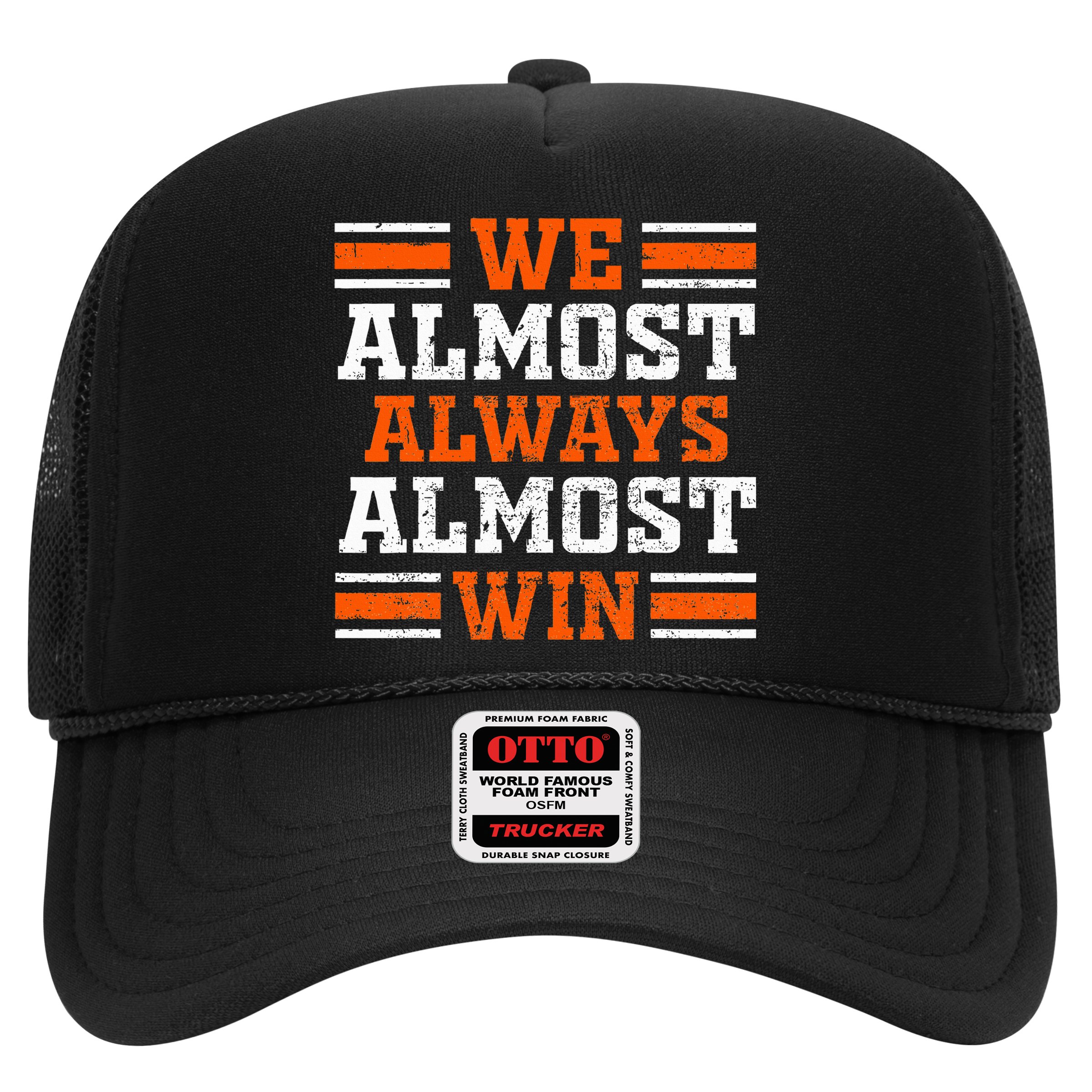 Retro We Almost Always Almost Win Funny Football Fans Lovers Hat