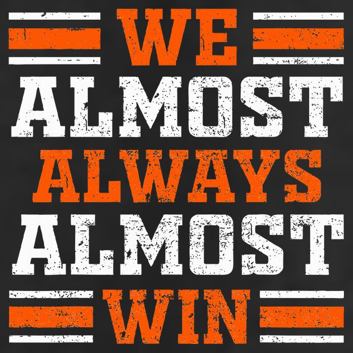 Retro We Almost Always Almost Win Funny Football Fans Lovers Hat