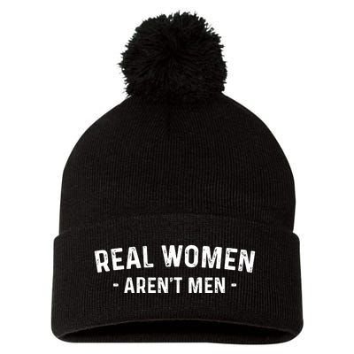 Real Women Aren’t Men Pom Pom 12in Knit Beanie