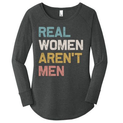 Real Women Aren’t Men Women's Perfect Tri Tunic Long Sleeve Shirt