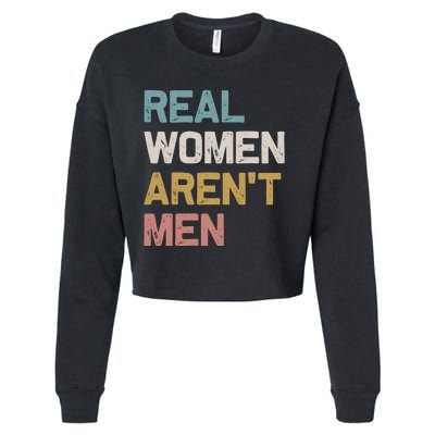 Real Women Aren’t Men Cropped Pullover Crew