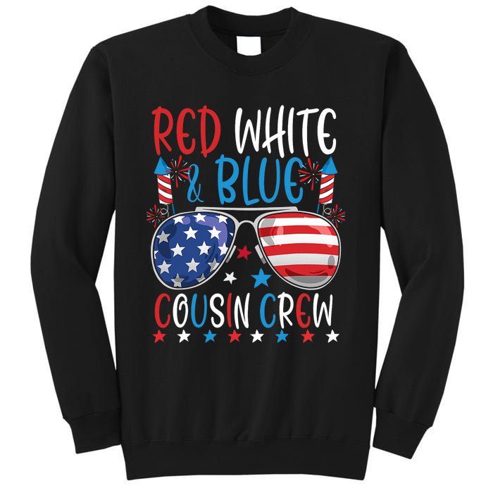 Red White And Blue Cousin Crew 4th Of July American Flag Sweatshirt