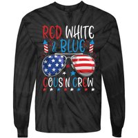 Red White And Blue Cousin Crew 4th Of July American Flag Tie-Dye Long Sleeve Shirt