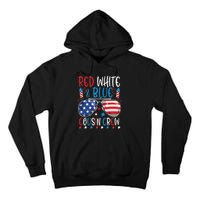 Red White And Blue Cousin Crew 4th Of July American Flag Tall Hoodie